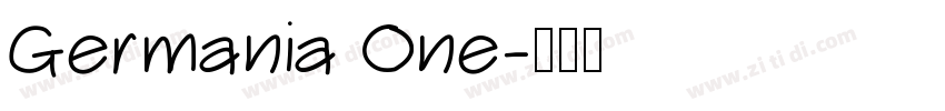 Germania One字体转换